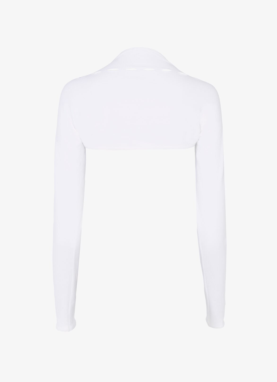 SEAMLESS SWIMMING BOLERO ALAÏA OPTIC WHITE SEAMLESS SWIMMING BOLERO